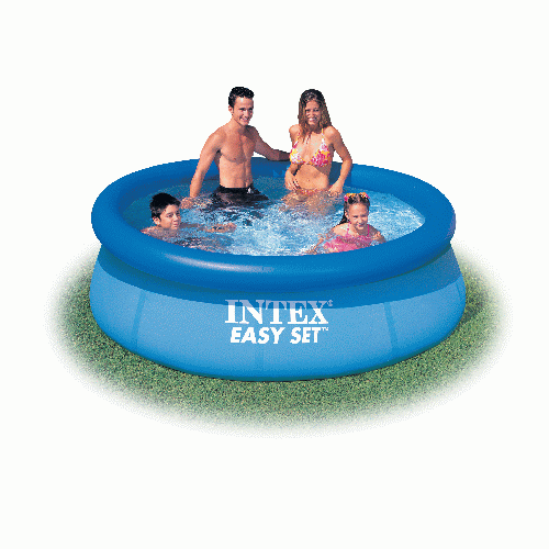 Intex 28110 Easy Set Pool 244x76cm aufblasbare runde selbsttragende Runde ohne Filterpumpe