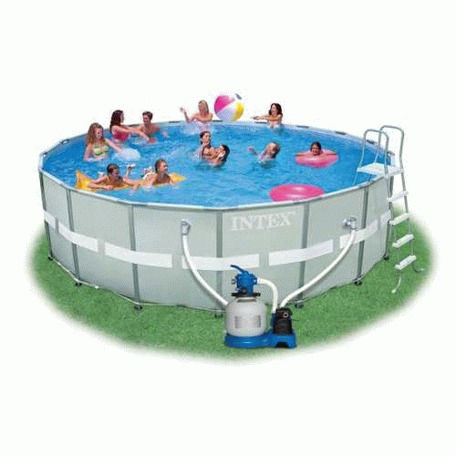 piscina ultra frame intex 549x132 cm circolare tonda rotonda con telaio