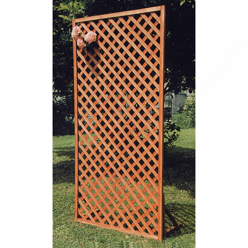 90x180 cm wooden grid panel without supports for garden
