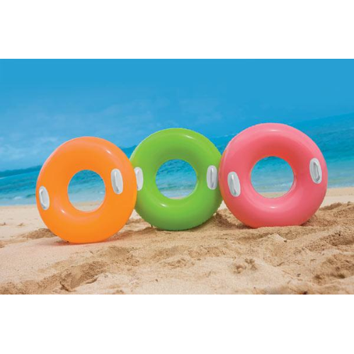 BouÃ©e de sauvetage gonflable en forme de beignet Intex 59258 avec poignÃ©es piscine de mer? 76 cm enfant