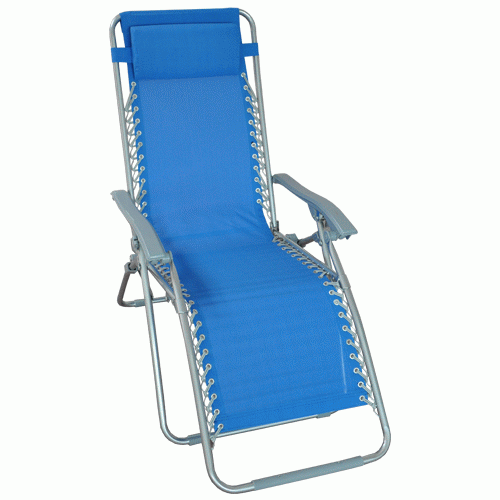 chaise relax fauteuil mod confort transat en aluminium et texilÃ¨ne avec accoudoirs