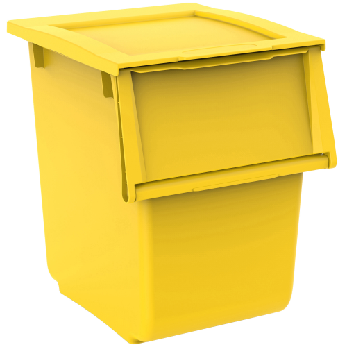 Ecobin 25 contenitore 25 lt con manici per pattumiera Terry Ecoline colore giallo da inserire direttamente nel portasacchi
