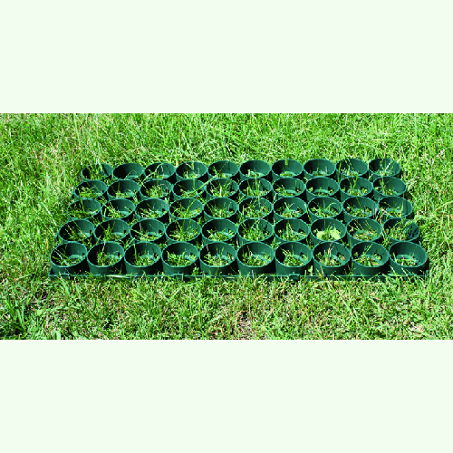Piastrella griglia salvaprato 81x41x4 cm in pvc verde per giardino esterno