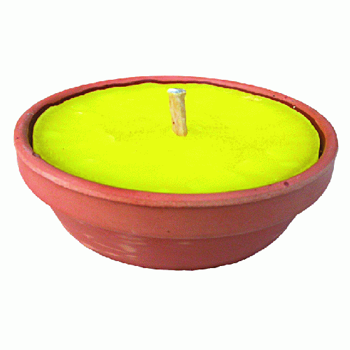 pz 30 candela alla citronella in vaso di terracotta diametro 14,5 candele