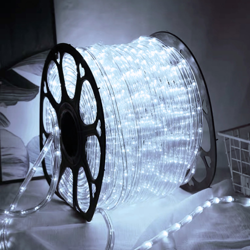 50 mt roll of led Christmas tube with ice white light controller IP65 for outdoor and indoor