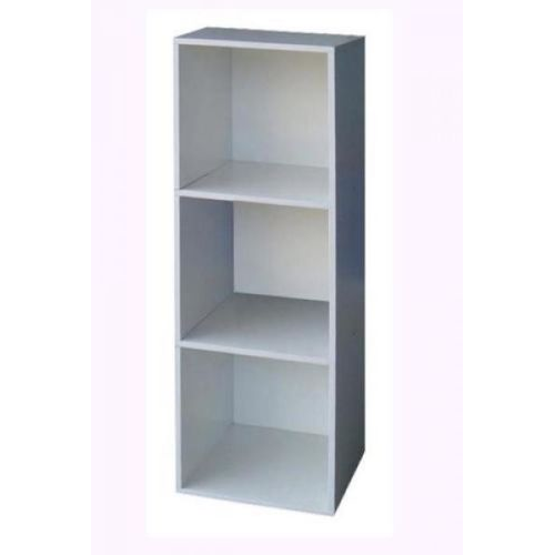 Cube bookcase 3 cherry color cm 31x29,5x91h mobile day office furniture