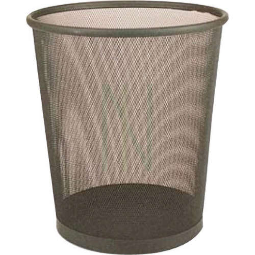 Black perforated waste paper basket 27x30h cm useful for office and home