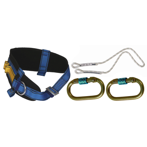 Irudek cinturone di sicurezza con corda e moschettoni con cintura imbottita