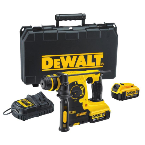 Dewalt DCH253M2 cordless rotary hammer drill sds plus connection with two 4.0Ah batteries
