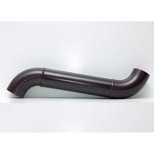 Extendable rain elbow, round model in galvanized steel? 80 x 500 mm
