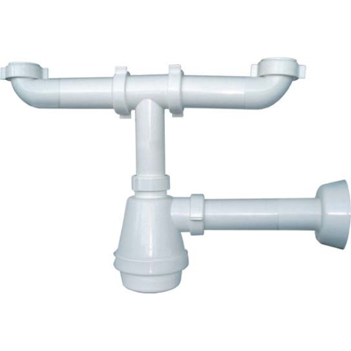 2-way siphon for sink without waste in polypropylene connection 1 &quot;1 - 2