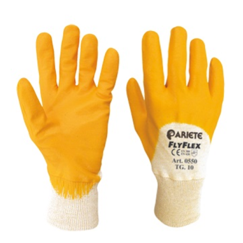 Ariete guanti da lavoro interlok cotone nbr leggero tg 8 colore giallo