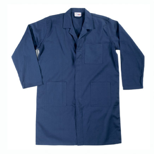 Cotton work coat size 54 blue apron for mechanical worker