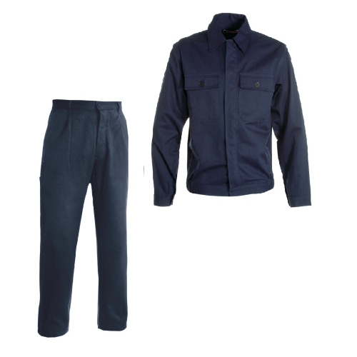 Arbeitsanzug Jacke und Hose in Baumwolle GrÃ¶ÃŸe 58 blau Mechaniker