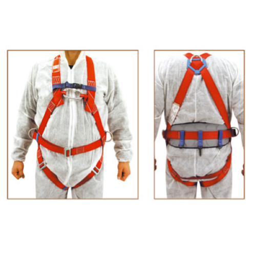 Kit cintura con imbracatura anticaduta con cordino e moschettone body guard 5