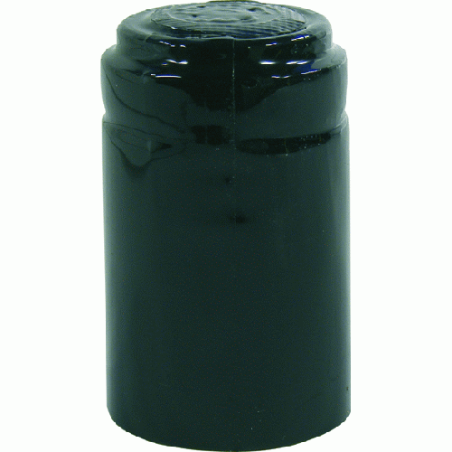 Capsule thermorÃ©tractable de 200 piÃ¨ces avec dÃ©chirure pour bouchon de vin couleur noire