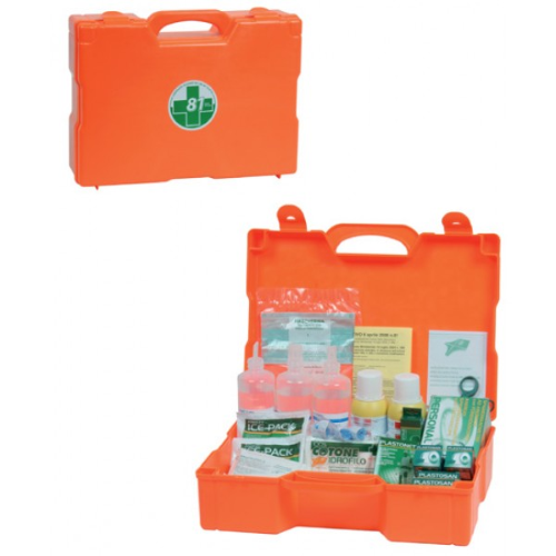 Medic 4 valigetta cassetta kit primo pronto soccorso oltre 2 persone a norma per aziende