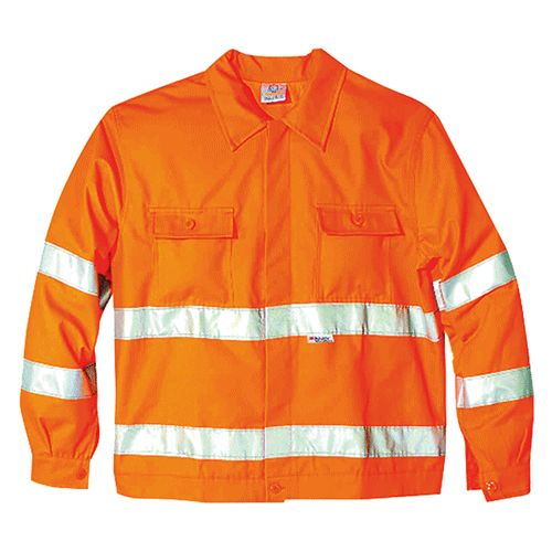 Beta giacca da lavoro in TC canvas 7909 tg L grigio arancio giubbino giubbotto 