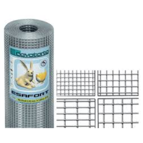 Galvanized electro-welded agrisald net cavatorta cm h 100x25 m mesh 19x19 mm