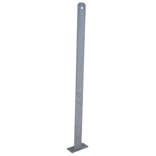 galvanized post for modular fence section 60x7 mm with plate h 100 cm