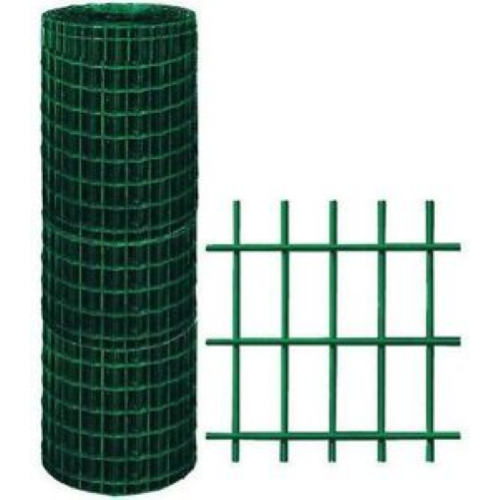 Seitennetz fÃ¼r galvanisch geschweiÃŸte plastifizierte verzinkte ZÃ¤une cm h 100x25 m Maschenweite 75x50 mm