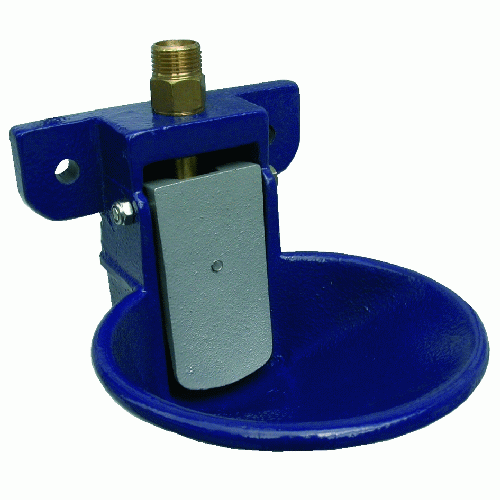 Enamelled drinker for pigs and sheep wall attachment with battimuso cm 18X14,5XH12,5 for pigs sheep goats