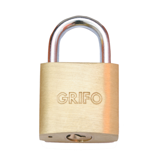 brass padlock series Grifo mm 30 steel arch gate safety bolt