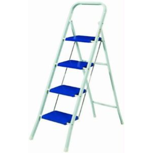 Gimi Tiko folding steel stool with 4 wide steps ladder ladder