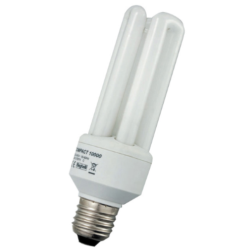 beghelli lampada lampadina a risparmio energetico compact E27 luce fredda W25