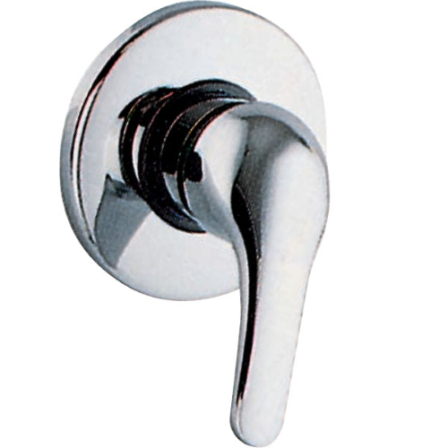 fiore miscelatore per doccia ad incasso monocomando serie King ottone cromato