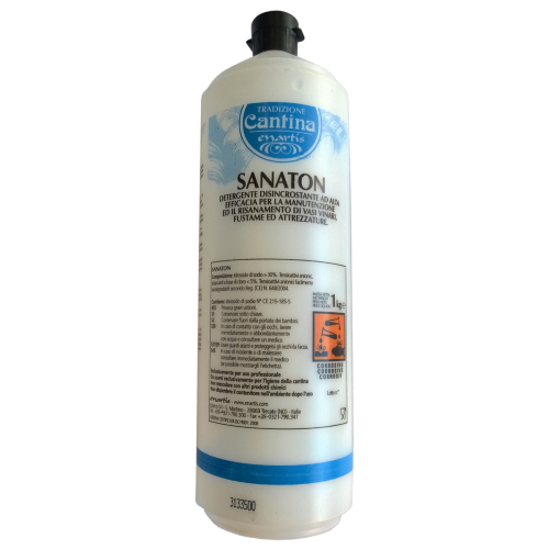 Detergente liquido sanaton 1 kg per il lavaggio di vasi vinari e attrezzature enologiche
