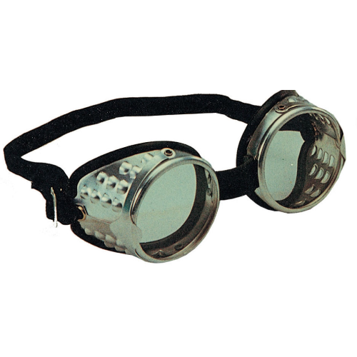 occhiali per saldatore in alluminio con lenti in carborock norma EN166