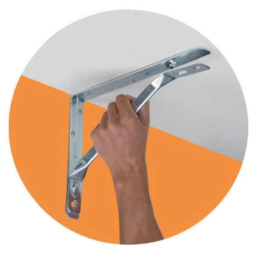 40 cm shelf support in galvanized steel click capacity? max 350 kg section 2.5x3 cm