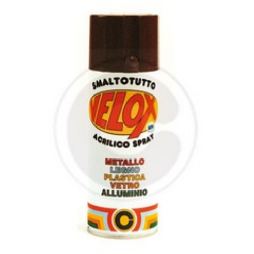 bomboletta spray acrilico velox nero lucido RAL 9005 ml 400 smalto colore
