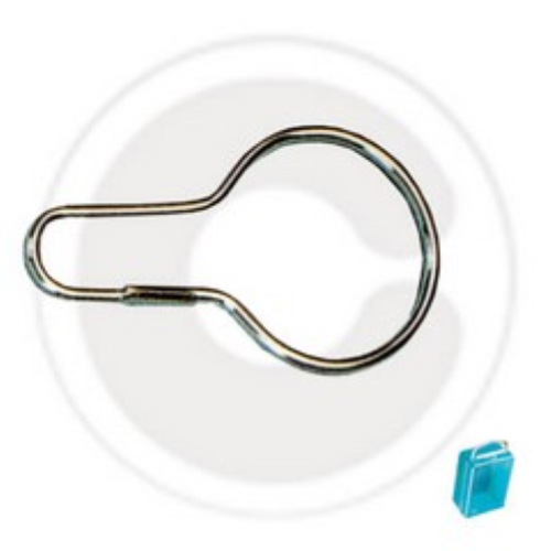 cf 10 pz di anello anelli portachiavi in ferro nichelato filo mm 2,2 per chiavi