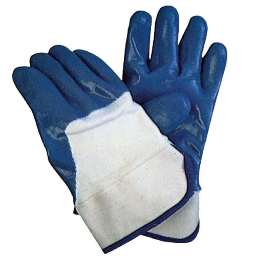 Gants de travail anti-coupure en nitrile NBR gant intÃ©rieur en peluche de couleur bleue