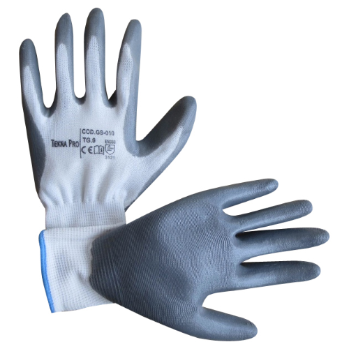 gants en nylon et nitrile gris taille 10 pour l&#39;agriculture de jardinage mÃ©canique
