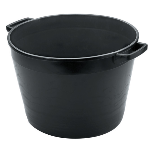 40 lt round crate bucket for rubble mixing lime mortar 33x47 cm
