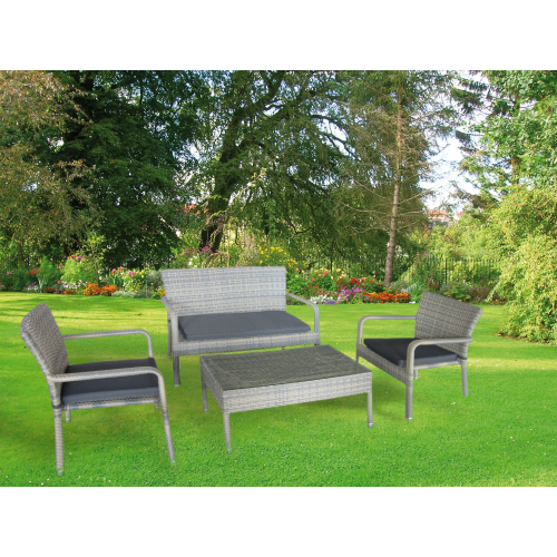 4 pcs living room sitting room with cushions mod Modena outdoor garden pool furniture