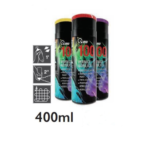 VMD 100 bomboletta vernice acrilica spray 400 ml tutti i colori RAL professionale made in Italy