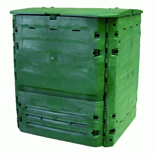 Contenitore per composter Quadro 400 litri cm 74x74x84 contenitori compostiera per giardino esterno colore verde