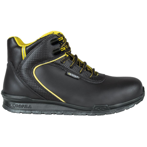 Cofra Bohr S3 SRC chaussures de travail d'hiver hautes de sécurité en cuir noir