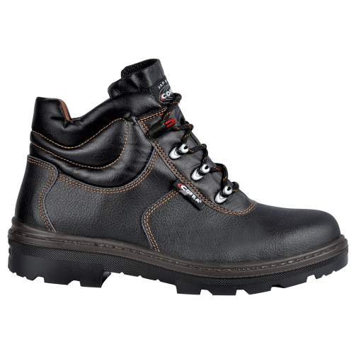 Cofra Paride bis S3 SRC chaussures de travail d'hiver hautes de sécurité en cuir noir déperlant