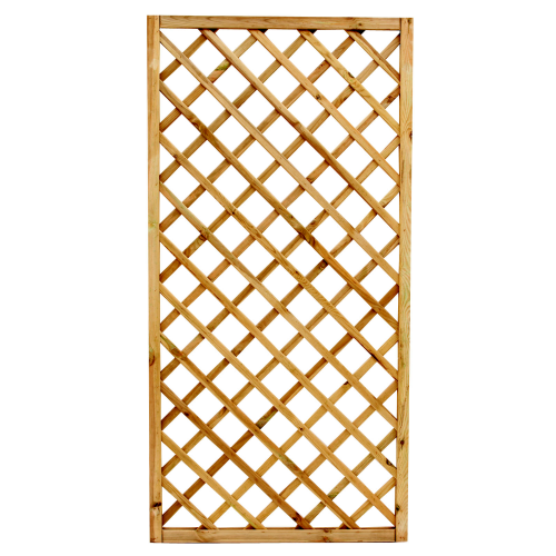 Rectangular grid panel in impregnated pine wood 90x180 cm for garden terrace