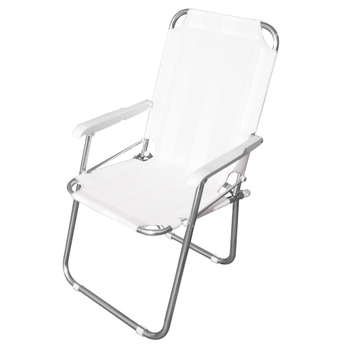 armchair armchair Playa chair in white aluminum for outdoor swimming pool