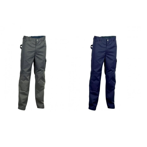 Pantalon de travail Cofra Rabat pour le printemps été en polyester et coton avec poches sur les genouillères