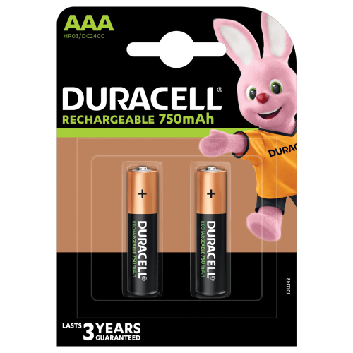 pile mini stilo AAA batterie Duracell ricaricabili mAh 750 pila ricaricabile