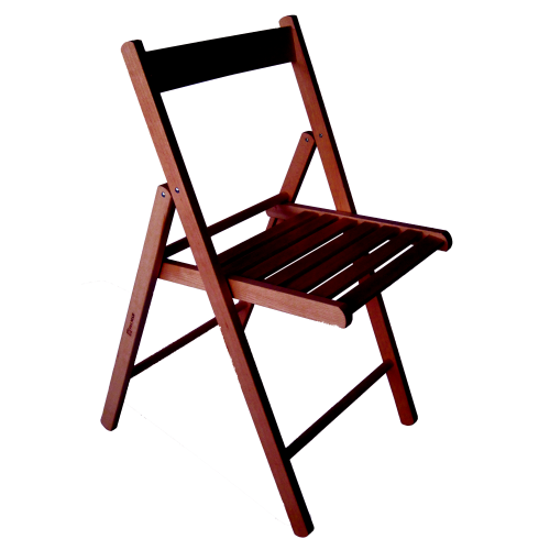 Chaise pliante Rio mod en bois de noyer massif 42x41x86h cm pour intÃ©rieur et extÃ©rieur