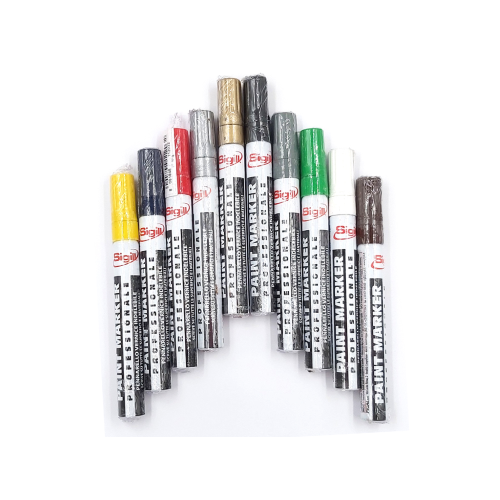 Sigill paint marker 1 pennarello vernice indelebile a punta media per tutte le superfici marcatore