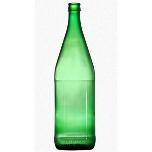 Bottiglia in vetro Vichy 1000 ml colore verde per acqua e vino imboccatura tappo a corona